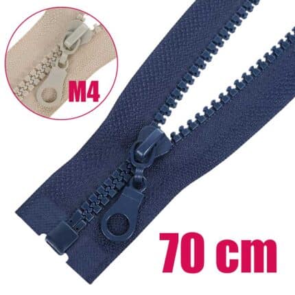 Műanyag cipzár GT10 nyitható 5K0-M4 70 cm