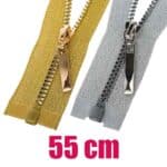 Műanyag dekoratív cipzár nyitható GT0 55 cm 3KD