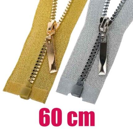 Műanyag dekoratív cipzár nyitható GT0 60 cm 3KD