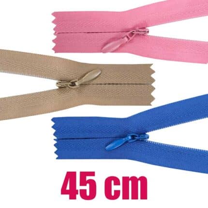 Rejtett cipzár RT0 zárt 45 cm, #3Z0