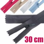 Rejtett cipzár hálós (hurkolt) #3W0 zárt 30 cm