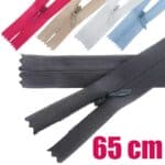 Rejtett cipzár hálós (hurkolt) #3W0 zárt 65 cm