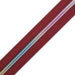 Folyóméteres cipzár RT10, #5 szivárvány spirál T50-T1 bordó 178