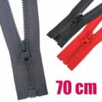 Műanyag cipzár GT0 nyitható 3K0-V4 70 cm