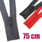 Műanyag cipzár GT0 nyitható 3K0-V4 75 cm