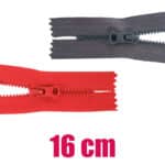 Műanyag cipzár GT0 zárt 3K0-V9 16 cm