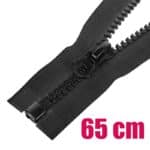 Műanyag cipzár GT20 nyitható 8K0-V4 65 cm fekete