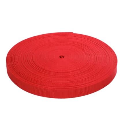 Sávoly-heveder, gurtni, hordszíj 50 méter, 2,5 cm piros 148