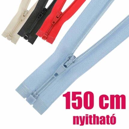 Spirál cipzár RT0 nyitható 3C0 erősített spirál 150 cm