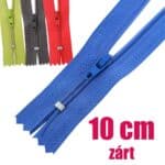 Spirál cipzár RT0 zárt 3C0 erősített spirál 10 cm