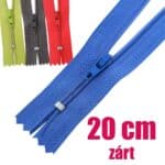 Spirál cipzár RT0 zárt 3C0 erősített spirál 20 cm