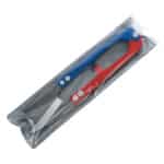 Szálvágó olló, csíptetőolló 11 cm kék-piros