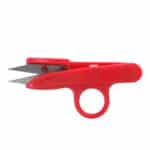 Szálvágó olló csíptetőolló 12 cm markolattal piros