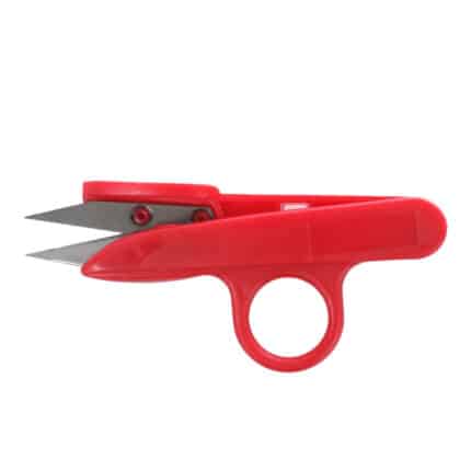 Szálvágó olló csíptetőolló 12 cm markolattal piros