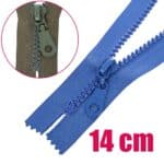 Műanyag cipzár GT10 zárt 5K0-M9 14 cm