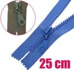 Műanyag cipzár GT10 zárt 5K0-M9 25 cm