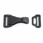 Műanyag karabiner, kampó, 3 cm széles hevederhez