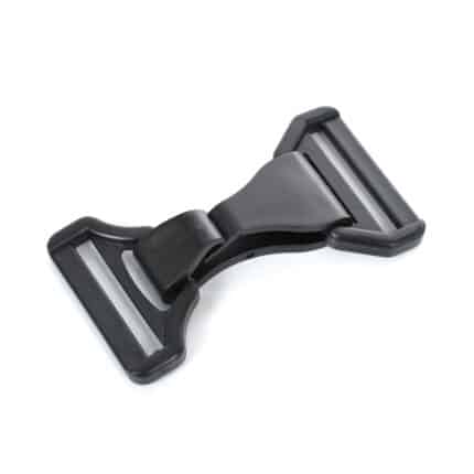 Műanyag karabiner, kampó, 4 cm széles hevederhez