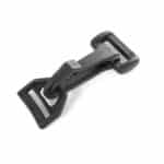 Műanyag karabiner, kampó, 2 cm széles hevederhez