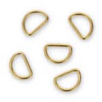 "D" gyűrű rozsdamentes fém táskakellék 20/15/2